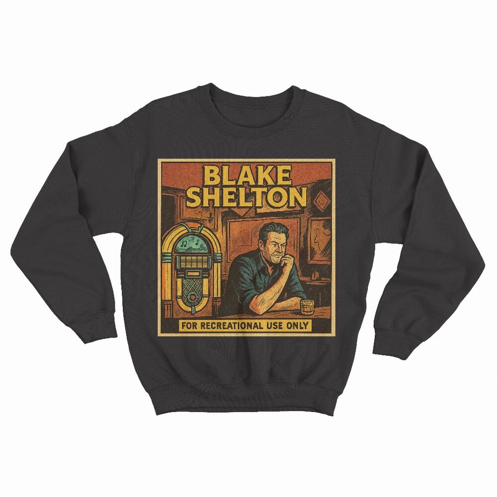 (NEW) Blake Shelton - For Recreational Use Only Black Sweatshirt